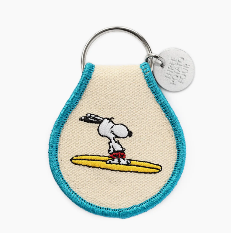 3P4 X Peanuts® - Snoopy Surf Patch Keychain