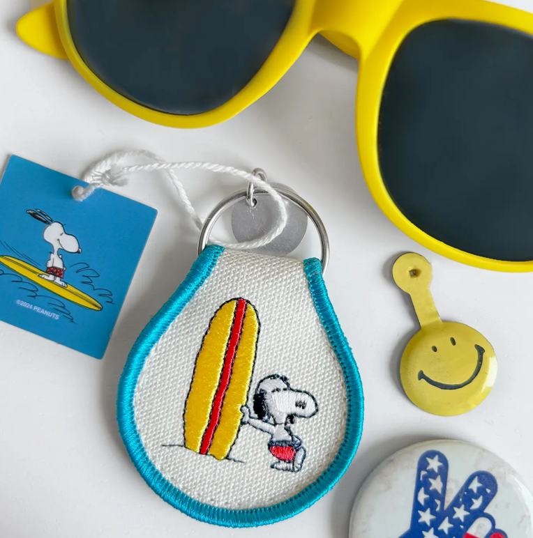 3P4 X Peanuts® - Snoopy Surf Patch Keychain