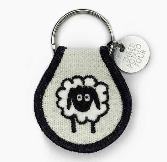 Sheep Patch Keychain