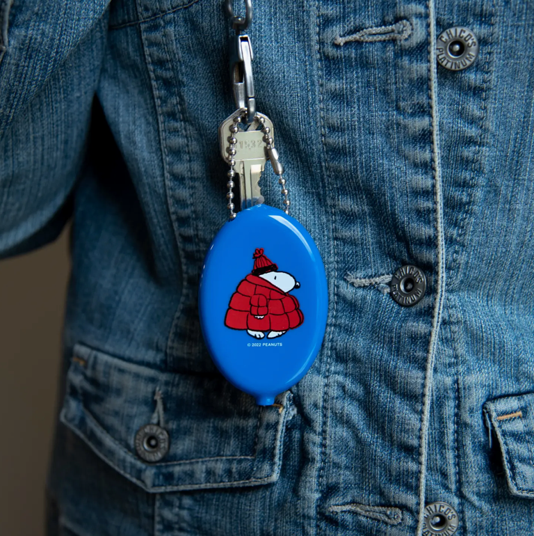 Three Potato Four X Peanuts® Snoopy Puffy Coat Coin Pouch