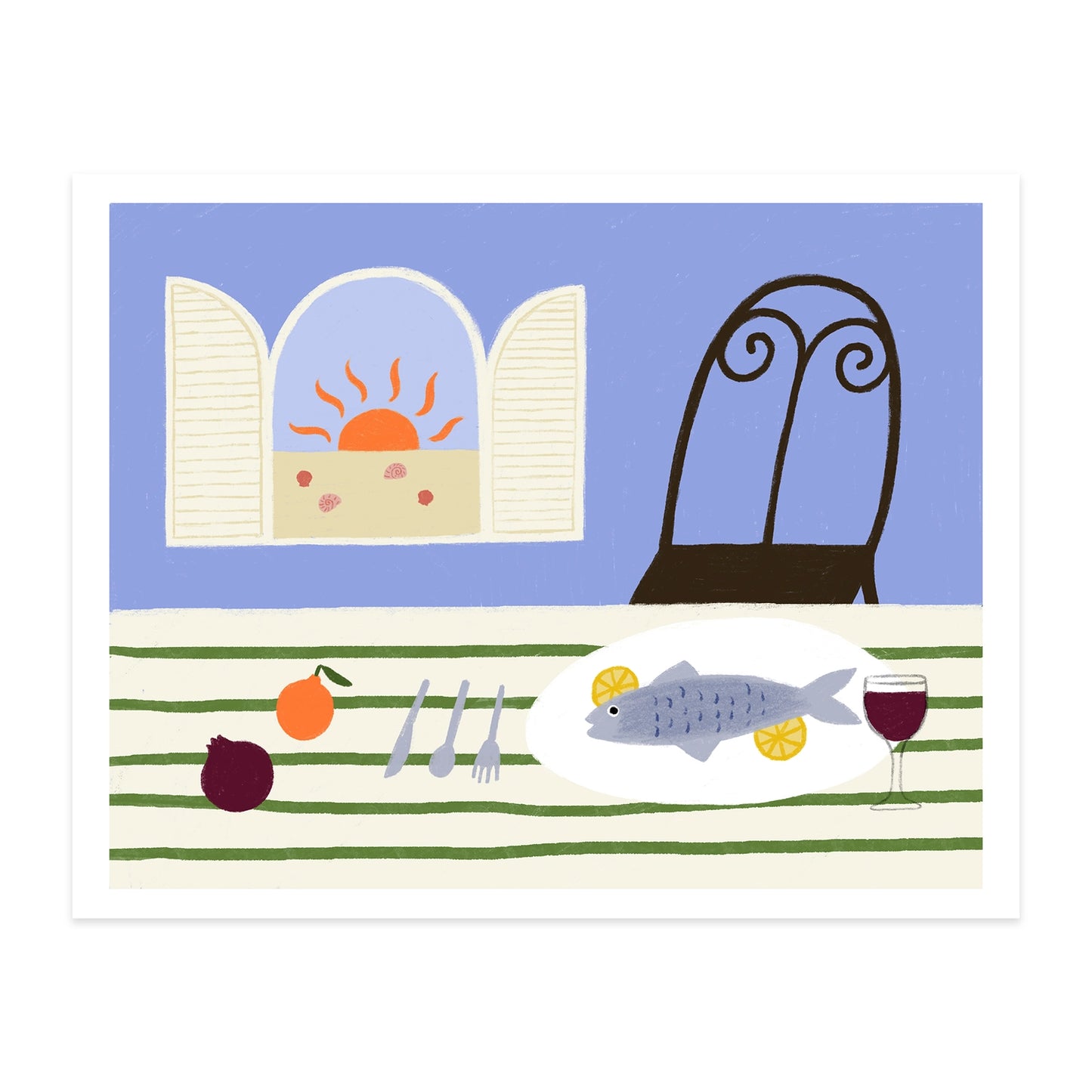 Pesce E Limone Art Print
