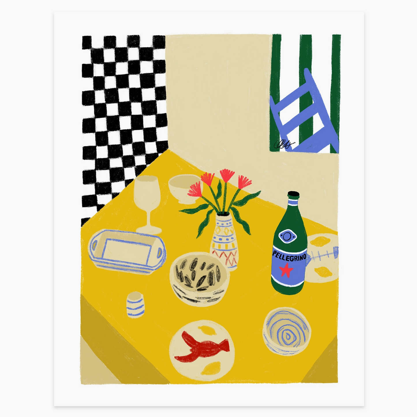 Dining Table Art Print